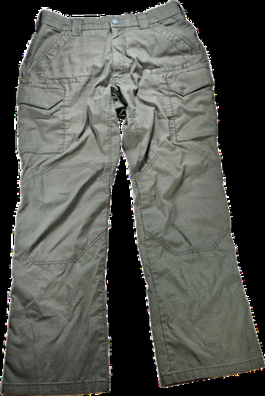 FIRST TACTICAL Mens Olive Green Cargo Pants 36x32 Ripstop Poly/Cotton *Stains